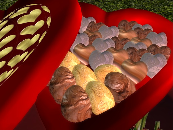 lishouse box of chocolate with animations, caixa de chocolate com animações, 