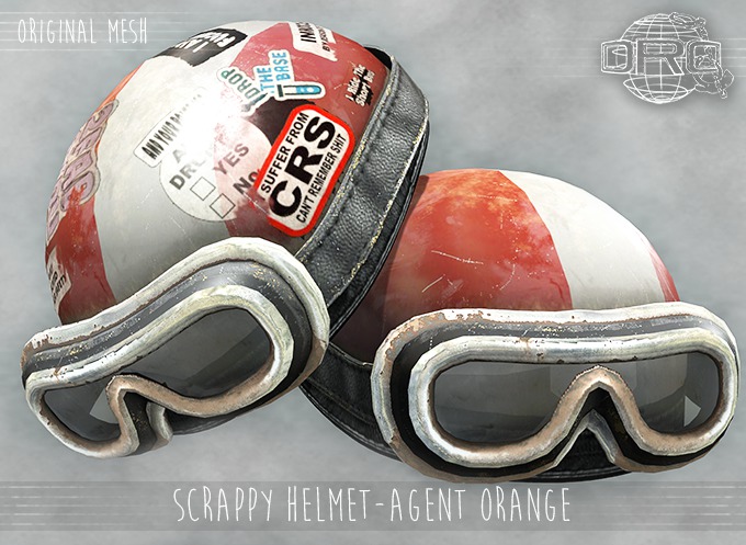 -DRD- Scrappy Helmet Set - Agent Orange (add)