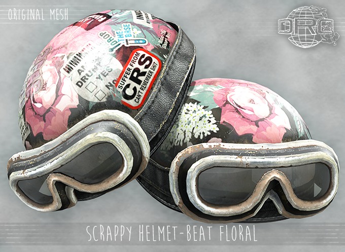 -DRD- Scrappy Helmet Set - Beat Floral (add)