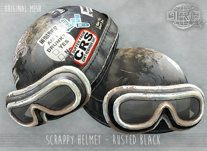 -DRD- Scrappy Helmet Set - Rusted Black (add)