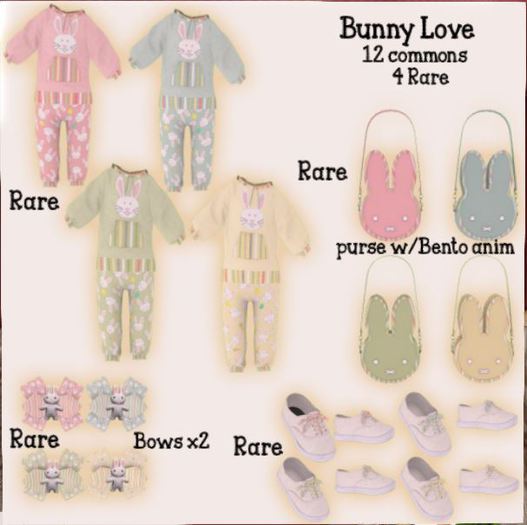  Doodlez Bunny Love Bows~Lime!