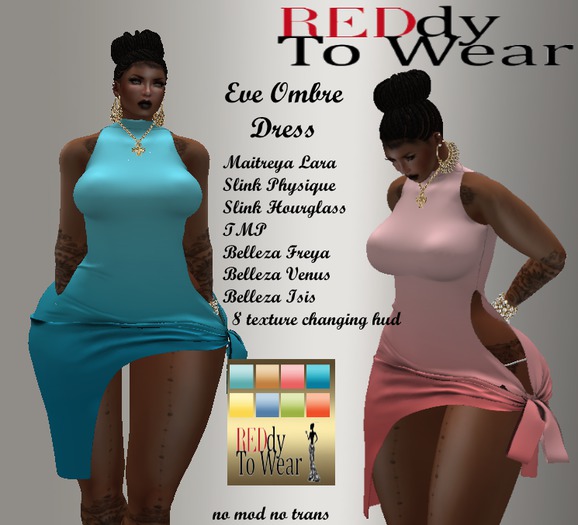 RTW EVE OMBRE  DRESS BOXED