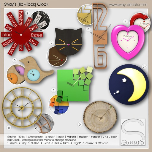 Sway's [Tick-Tock] Clock . Night RARE