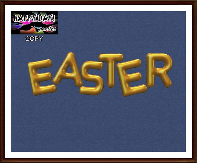 Happy Day! - Easter Balloons Golden