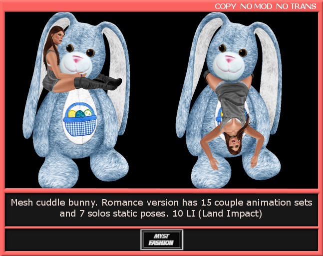Mesh Cuddle Bunny Romance Blue  -Boxed