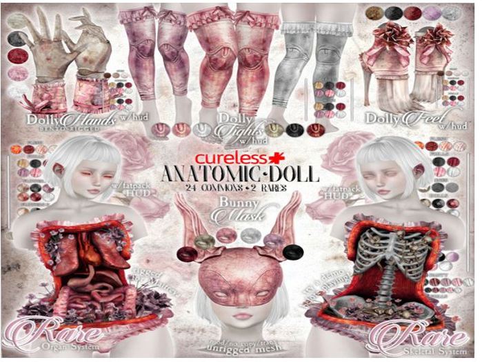 CURELESS [+] Anatomic Doll / Bunny Mask / RED