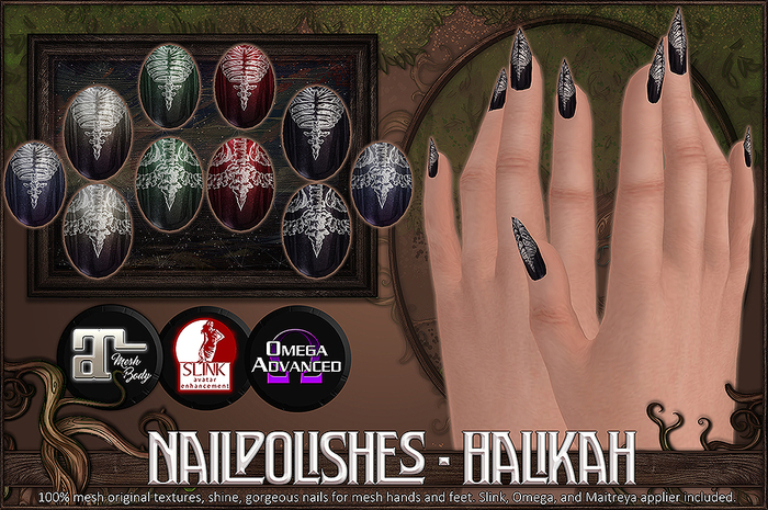 Second Life Marketplace - :[P]:- Nailpolishes - Halikah