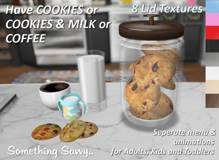 {{Something Savvy}} Cookie Jar - 8 Textures - Adult, Kids and Toddler Menus