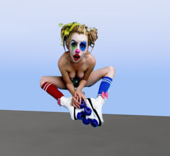 funny girl animation gif
