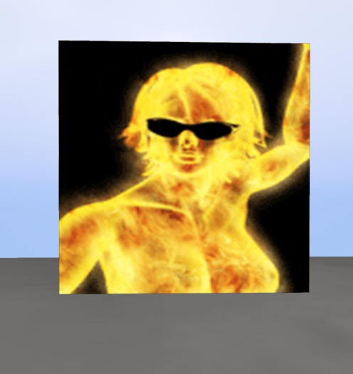 texture animation burnig girl gif