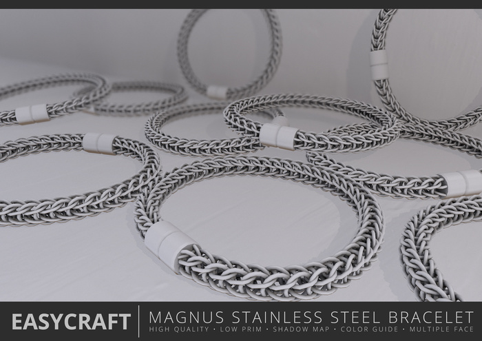 EASYCRAFT - Full Perm Magnus Stainless Steel Bracelet