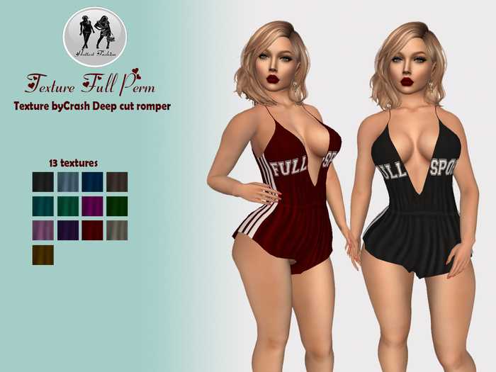Texture byCrash Deep cut romper