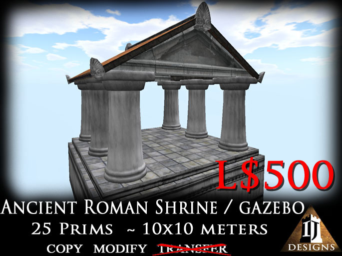 RUINS: ANCIENT ROMAN SHRINE / GAZEBO