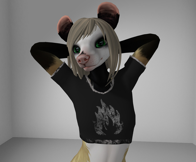 Kemono worn half-shirt 'hottie'