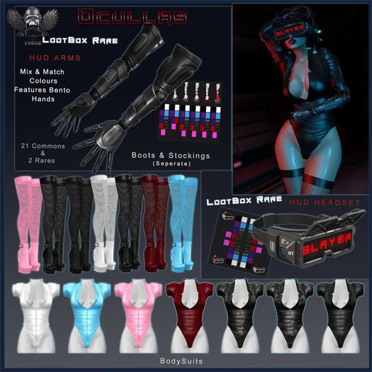 [The Forge] Ocullas Bodysuit, Blue