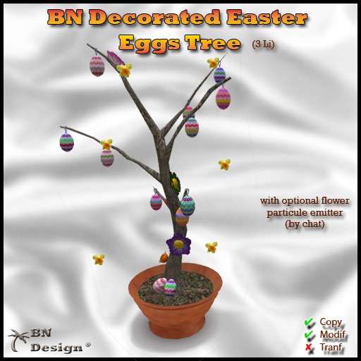 BN Decorated Easter Eggs Tree