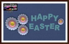 Easter - Happy Easter w/ Flowers Sign 1