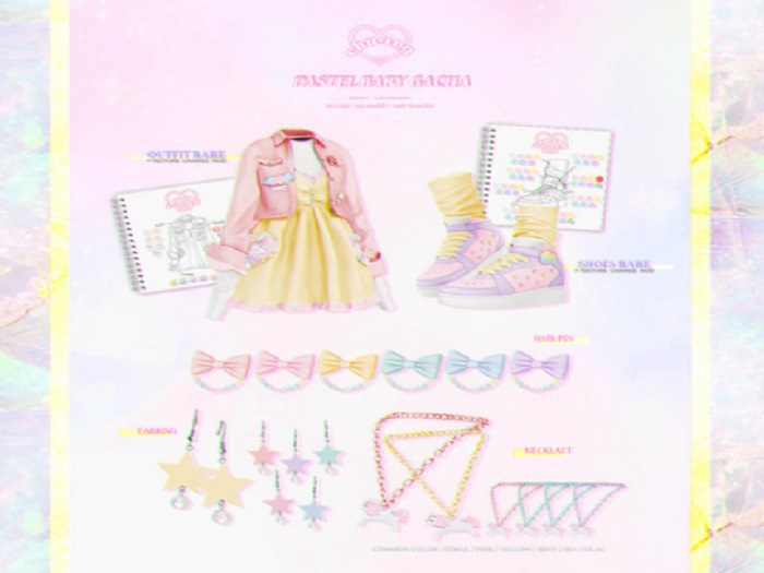 CHU-ING. Pastel Baby. Pin sky