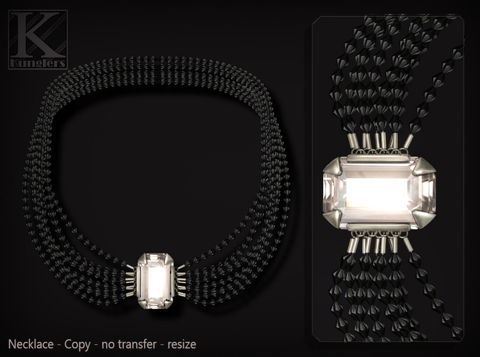 KUNGLERS - Carly necklace - Crystal