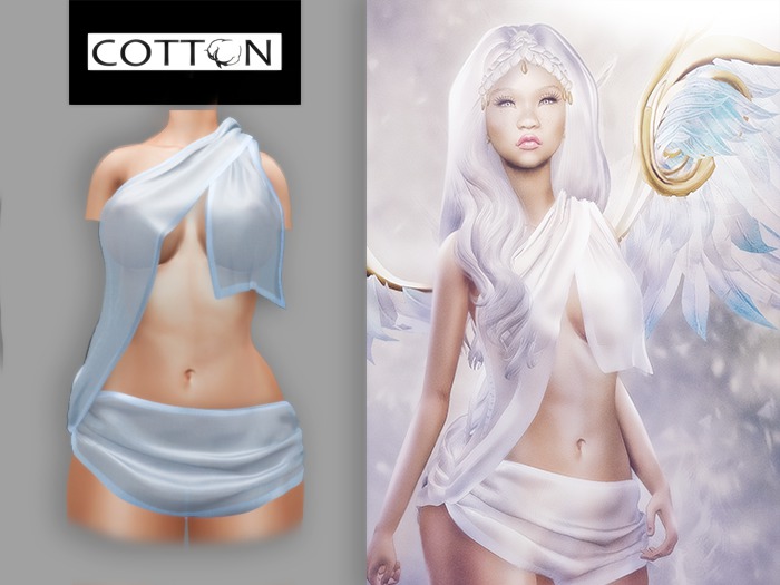 :Cotton: Venus ARLES Drapery (blue)