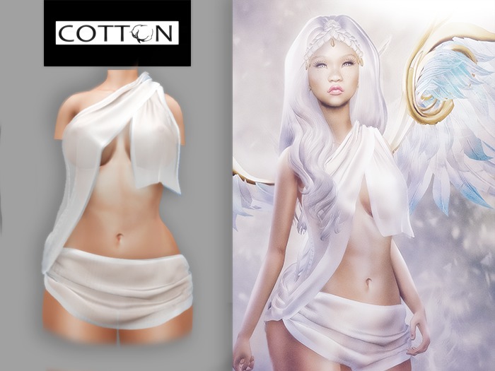 :Cotton: Venus ARLES Drapery  (White)