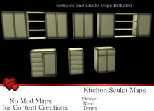 *Cupids* 3D Sculpt Kitchen Cabinets 3