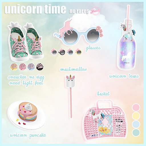*Tentacio* Unicorn time sneakers green