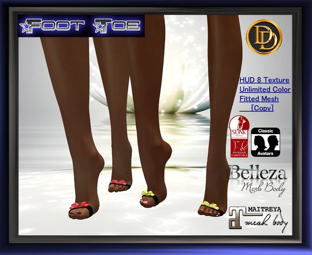 ☾ⅅⅅ☽ Foot Toe  - Belleza - Maitreya - Slink