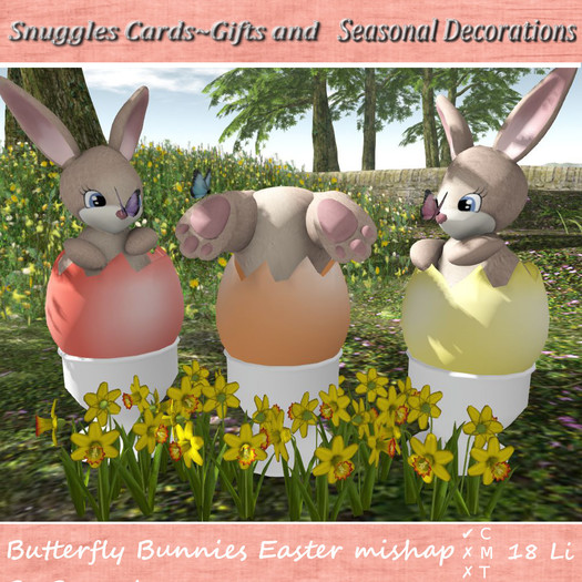 Butterfly Bunnies Easter mishap By Snuggles Boxed