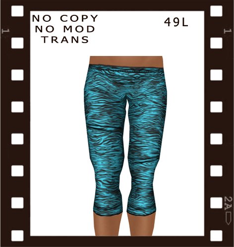 *ID* Blue Zebra Leggings