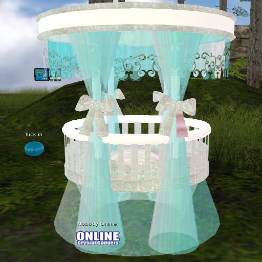 Second Life Marketplace Baby Boy Blue Crib