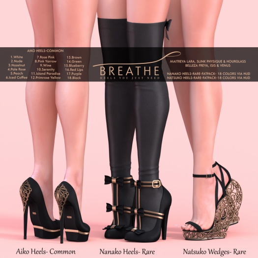 [BREATHE]-Nanako Heels-Fatpack-Maitreya- RARE
