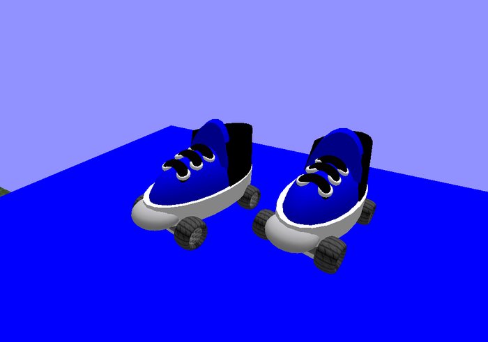 KiD At HeArT Blue Roller Skates