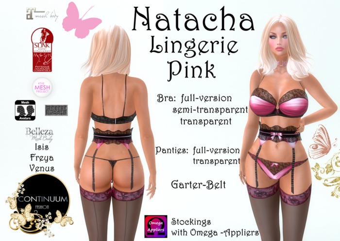 Continuum Natacha Pink Lingerie