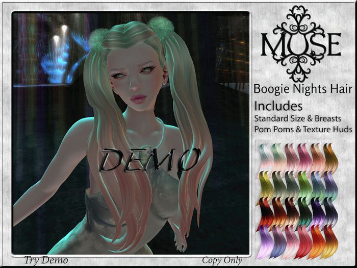 [MUSE] Boogie Nights Hair DEMO pkg Hud