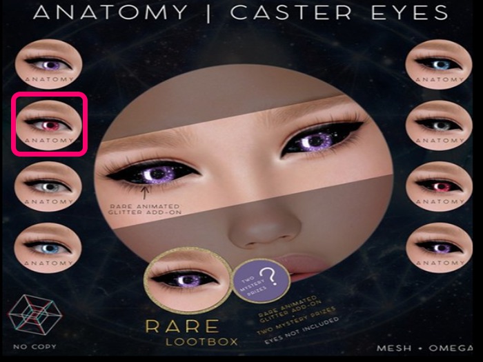 ANATOMY - CASTER EYES COMMON - RED