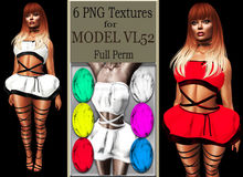 6 PNG TEXSTURES V80 for Model VL52