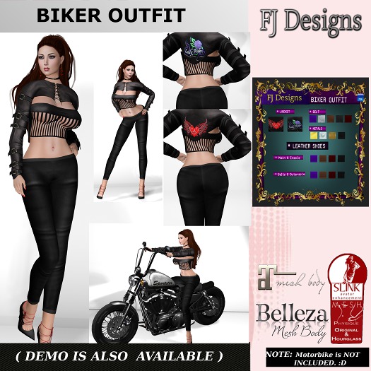 FJ Designs - BIKER OUTFIT - PROMO PRICE!
