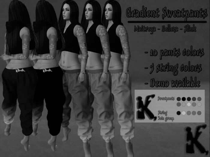 *KdM* Gradient Sweatpants DEMO
