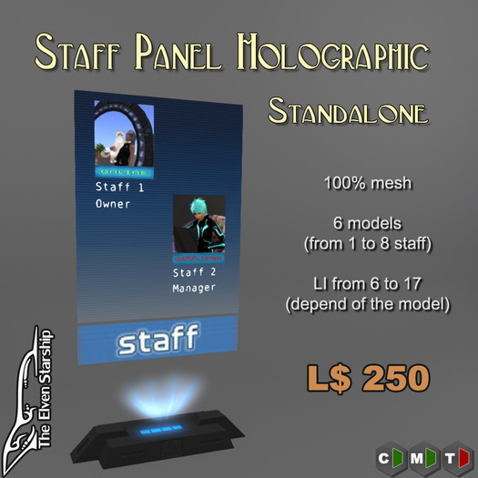 Staff Panel Holographic - Standalone