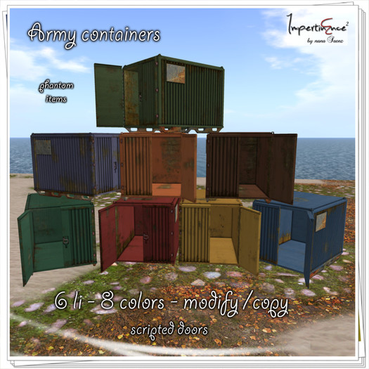 Army contenairs 8 colors (6li)