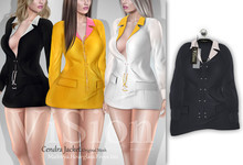 {ViSion} //Cendra Jacket - Dark Blue - Maitreya, Belleza Freya - Isis, Slink Hourglass