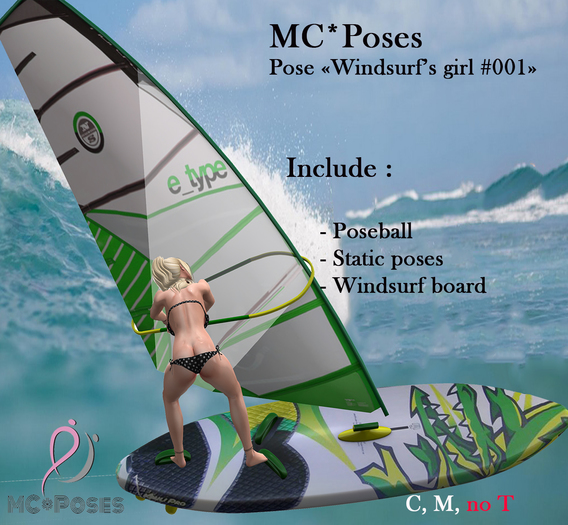 MC*Poses - Windsurf's girl #001