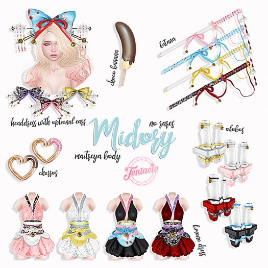 *Tentacio*  Midory gacha. Okobos white