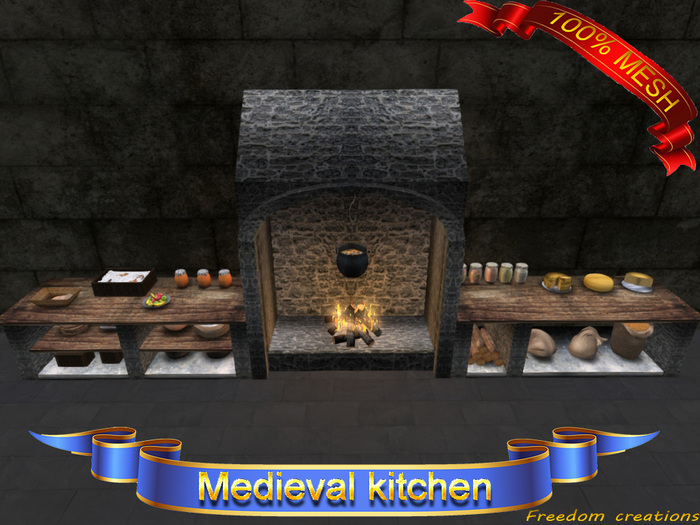 Mesh medieval kitchen-Freedom creations