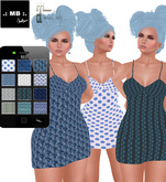 .: MB :. little dress with blue fabrics HUD ~ for Maitreya only