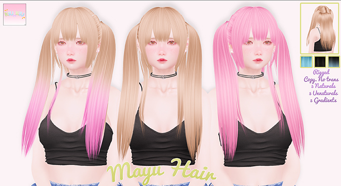 {KIUKIU} Mayu hair Gradients [rigged]
