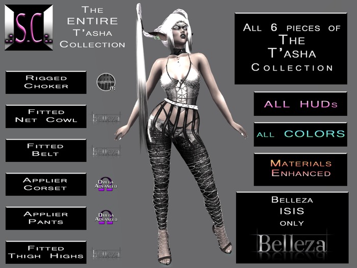 .:S.C:. T'asha Collection - Fat Pack - Belleza Isis