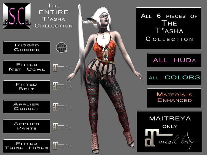 .:S.C:. T'asha Collection - Fat Pack - Maitreya