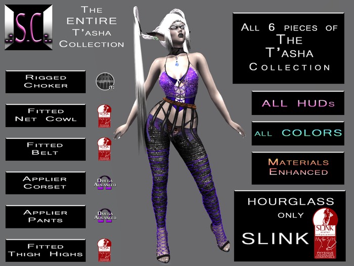 .:S.C:. T'asha Collection - Fat Pack - Slink Hourglass